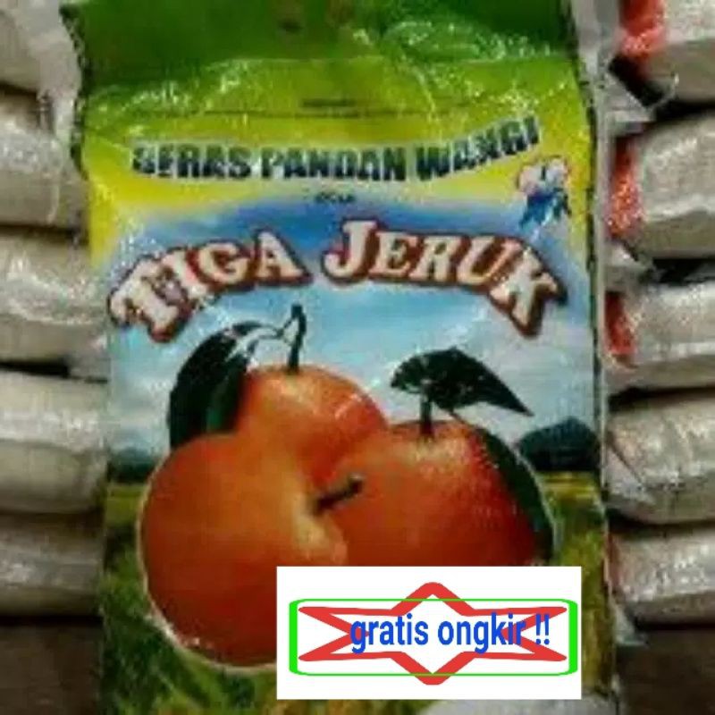 

Beras cap tiga jeruk 5kg[bulat=short grain]