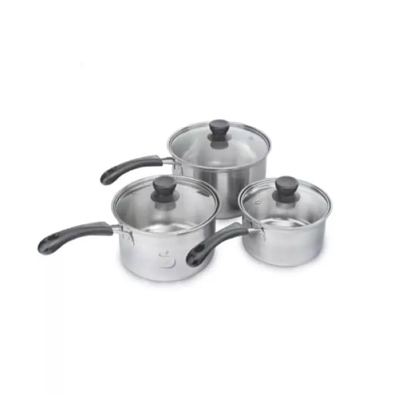 [ BISA COD ] Panci Susu Milk Pot Pan Milkpot Milkpan Stainless Steel 3 IN 1