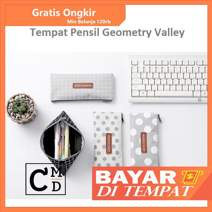 

TP0054 Tempat Pensil Geometry Valley Pencil Case / Tempat Kosmetik