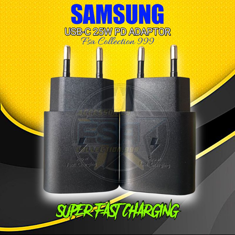 Adaptor SMG 25Watt Original 100% Super Fast Charging USB C To C SMG A33 A53 A52s 5g M23 S10 S20 S21
