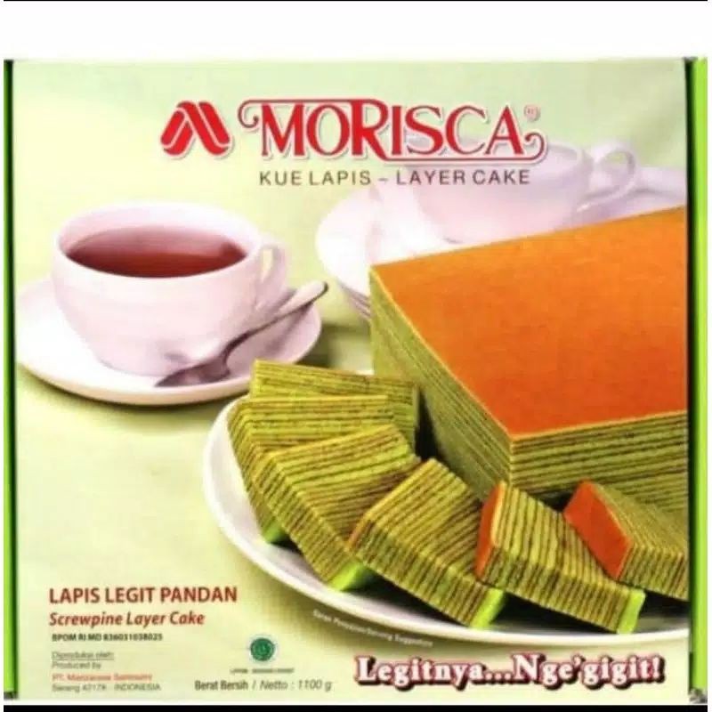morisca lapis legit pandan 1100gram