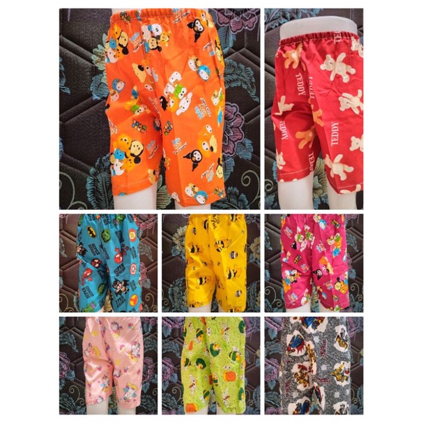 4 kodi Celana pendek anak bahan katun polimikro jasbaby