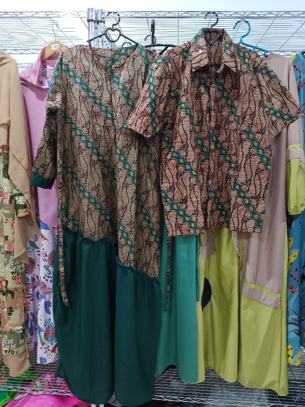 Gamis Batik Manggar, Padi,sekar,cantik,kubis,kipas,daun,kupu,nadine,gendis
