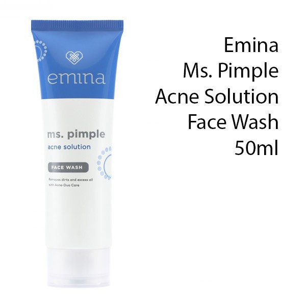 Emina Ms. Pimple Acne Face Wash 50ml + Moisturizer Gel 20ml+ Spot Gel 15ml