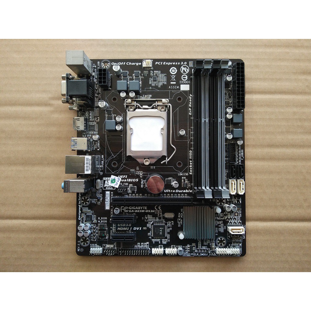 Mobo Motherboard Gaming GIGABYTE GA-B85M-DS3H LGA1150 B85 H81 H87 H97 Q85 Q87 4-slot RAM USB 3.0