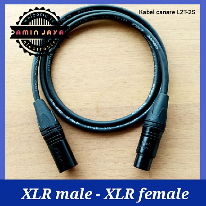 Kabel XLR male to female/kabel jack canon male to female