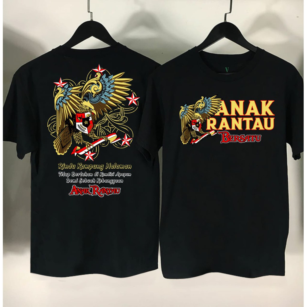 Baju Tshirt Kaos  Distro  Pria Anak Rantau Bersatu Kaos  Cowok