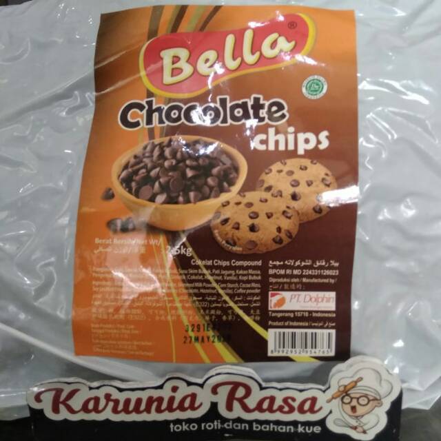 

BELLA CHOCOLATE CHIPS (Repack 250gram)