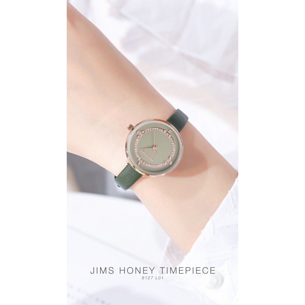 (BISA COD) JAM TANGAN WANITA JIMSHONEY CEWEK TERBARU ANALOG IMPORT 8127 PROMO FREE BOX