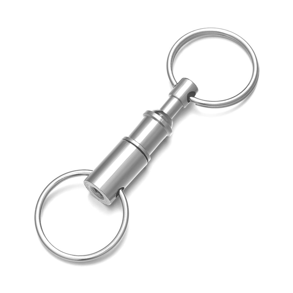 TOP Outdoor Keychain Adjustable Separate Key Ring Portable Separable Removable Disassemble Double Ring Child-mother Buckle