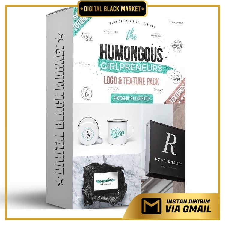 The Humongous Girlpreneurs Big Logo Pack - Photoshop &amp; Illustrator