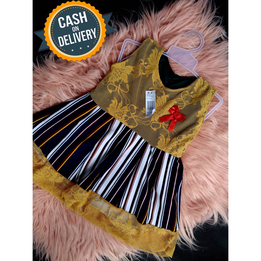 Baju Pesta Anak Perempuan/ Brokat/ Burkat Combinasi Anak Umur 8 Bulan - 2 Tahun Local Quality