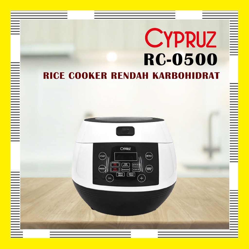 Rice Cooker Digital Cypruz RC0500 Rice Cooker Low Carbo/Rice Cooker Rendah Gula/Rice Cooker Low Watt