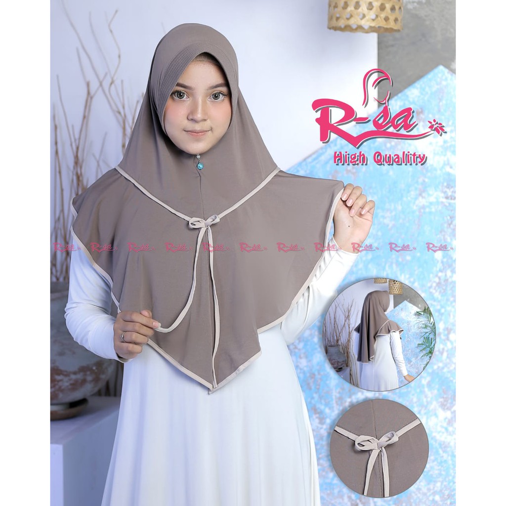 Jilbab jumbo Hijab instan Khimar syari ▪︎▪︎ R-sa pliple