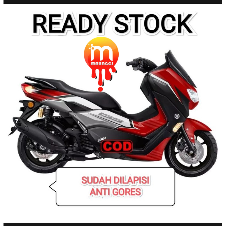 Decal nmax new 2021 2022 full body motif simple elegant Striping yamah nmax 155 Stiker new nmax full