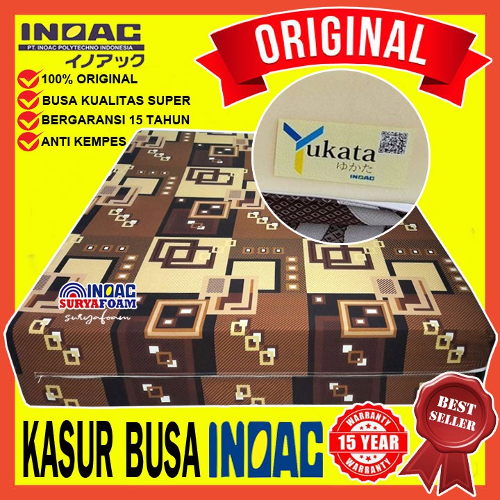 Kasur Busa Inoac Tebal Jumbo 40cm 50cm 200x200 / 180x200 / 160x200 / 145x200 / 120x200 Yukata Ori