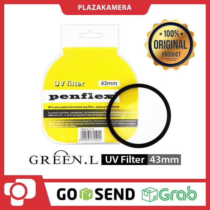 Filter Lensa Green L UV Filter 43mm