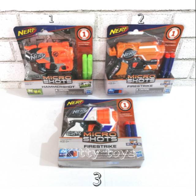 NERF GUN MICRO SHOTS MAINAN ANAK PISTOL TEMBAKAN PELURU NERF