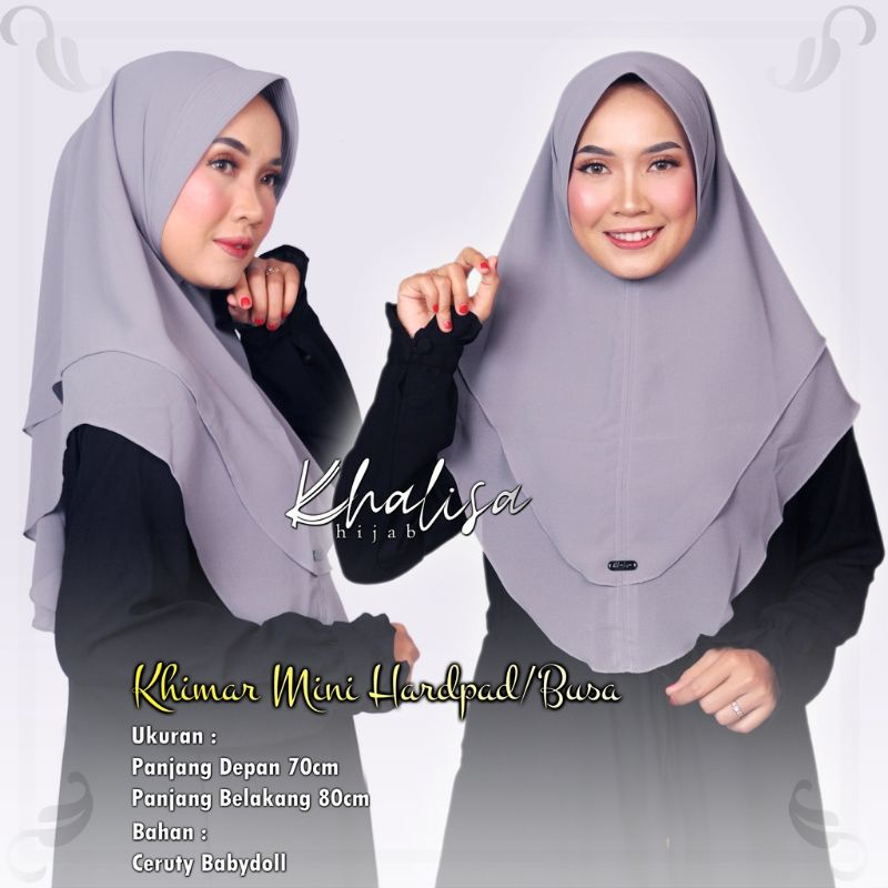 Hijab Khimar Mini 2 Layer Ceruty babydoll