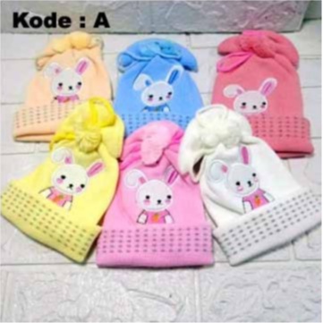 Kupluk anak kupluk bayi Import  TOPI RAJUT BAYI 0-12 BULAN NEWBORN