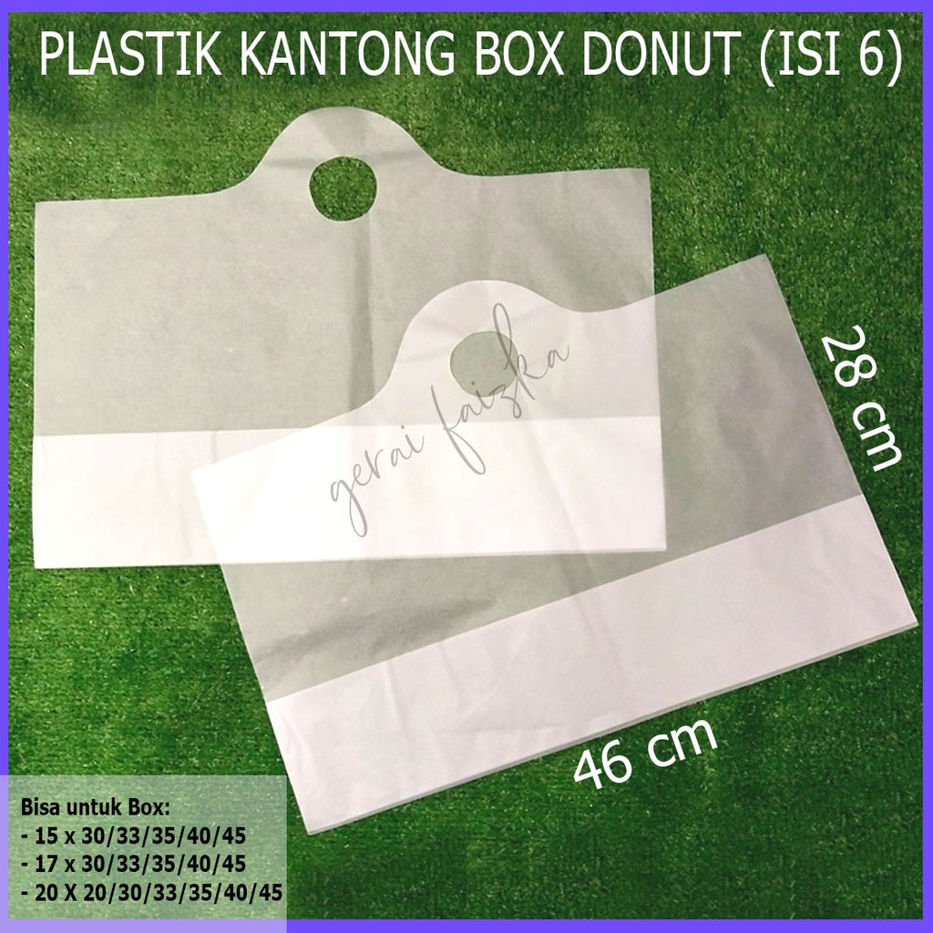 

Plastik Dus Donat plastik donat (Isi 6 donut) | 100 pcs
