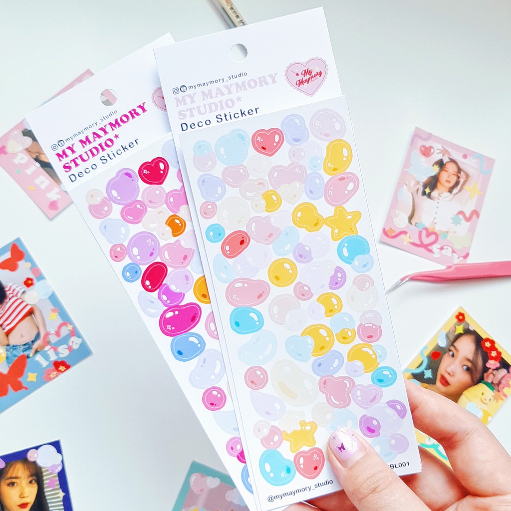 

[mymaymory_studio]"Colorful Bubble" Stickers for Polco/Journal/Planner/Decoration
