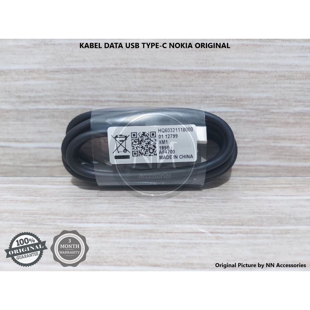 KABEL DATA USB TYPE C NOKIA 7 8 5.1 PLUS 6.1 PLUS 7.1 8.1 6.2 7.2 8.2 5.3 8.3 3.4 5.4 G10 G20 G50 G1