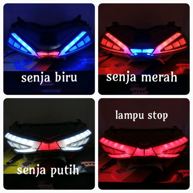 LAMPU STOP LAM NMAX NEW 2020 MOTO GP RUNNING GARIS LAMPU BELAKANG LED NMAX NEW 220 PLUS SEIN
