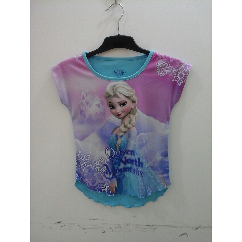 Kaos anak Permpuan Frozen Elsa
