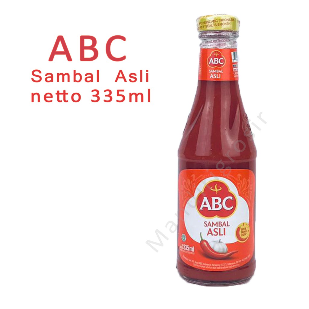 *ABC * SAMBAL ASLI * SAUS SAMBAL *335ML