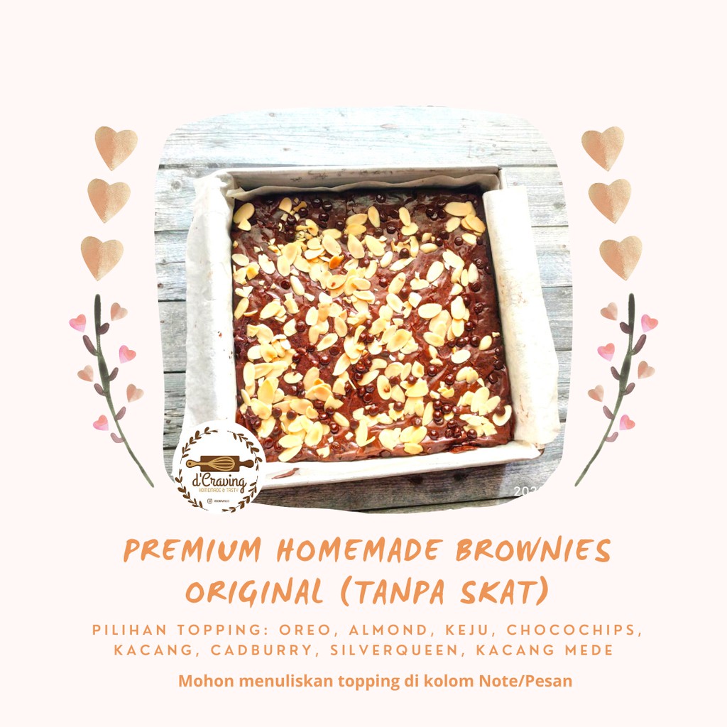 

Premium Homemade Fudgy Brownies original
