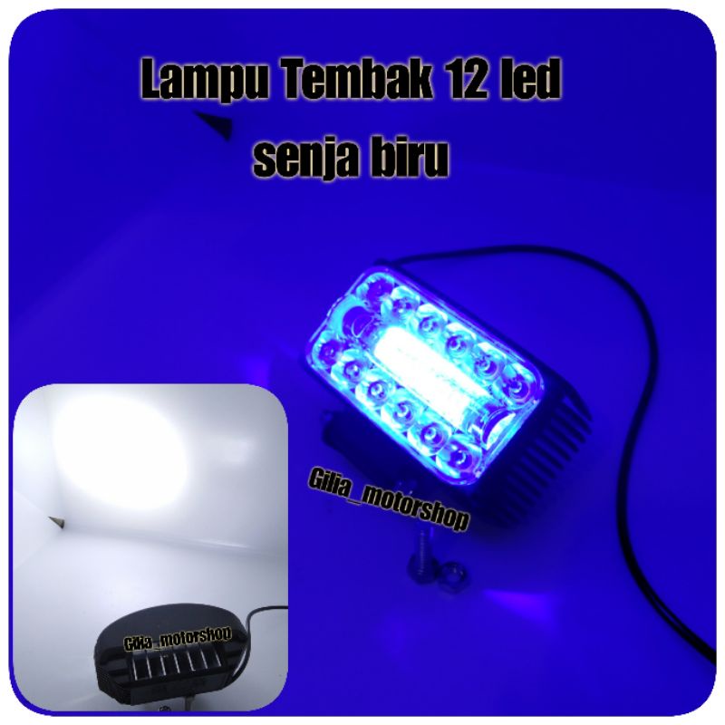 Lampu Tembak Sorot Kotak 30 watt Senja Biru Model Garuda Lampu Tembak Depan OWL 30 watt 12 LED