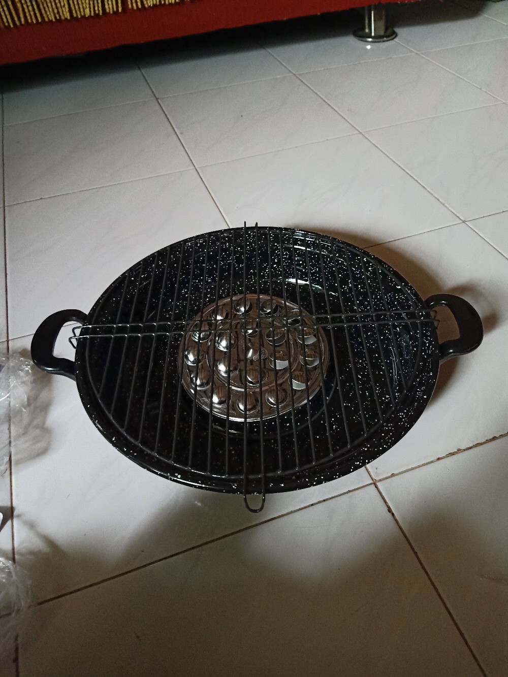 Maspion 34 Cm Magic Roaster Alat Pemanggang Sate, Ayam, Sosis Dll