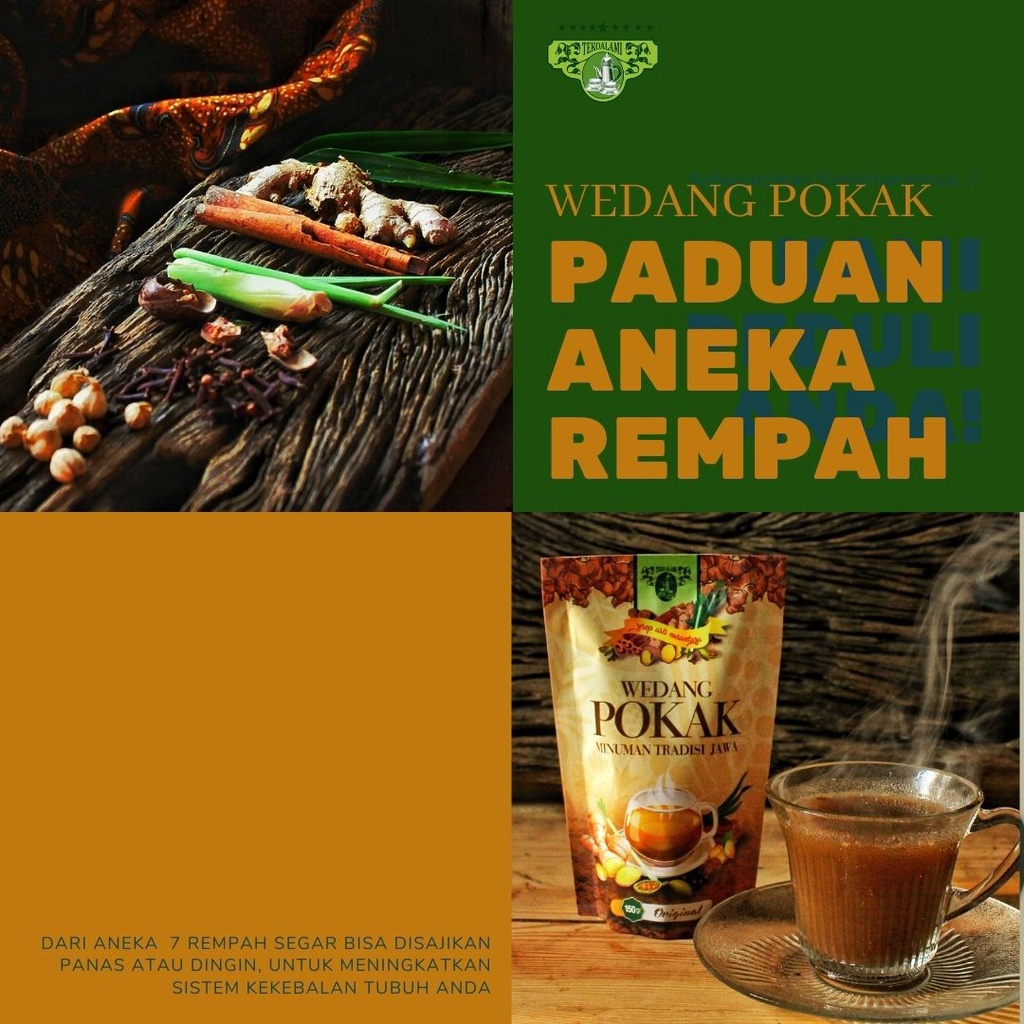 

minuman jahe emprit plus rempah-rempah wedang pokak 150 gram merk Teko Alami