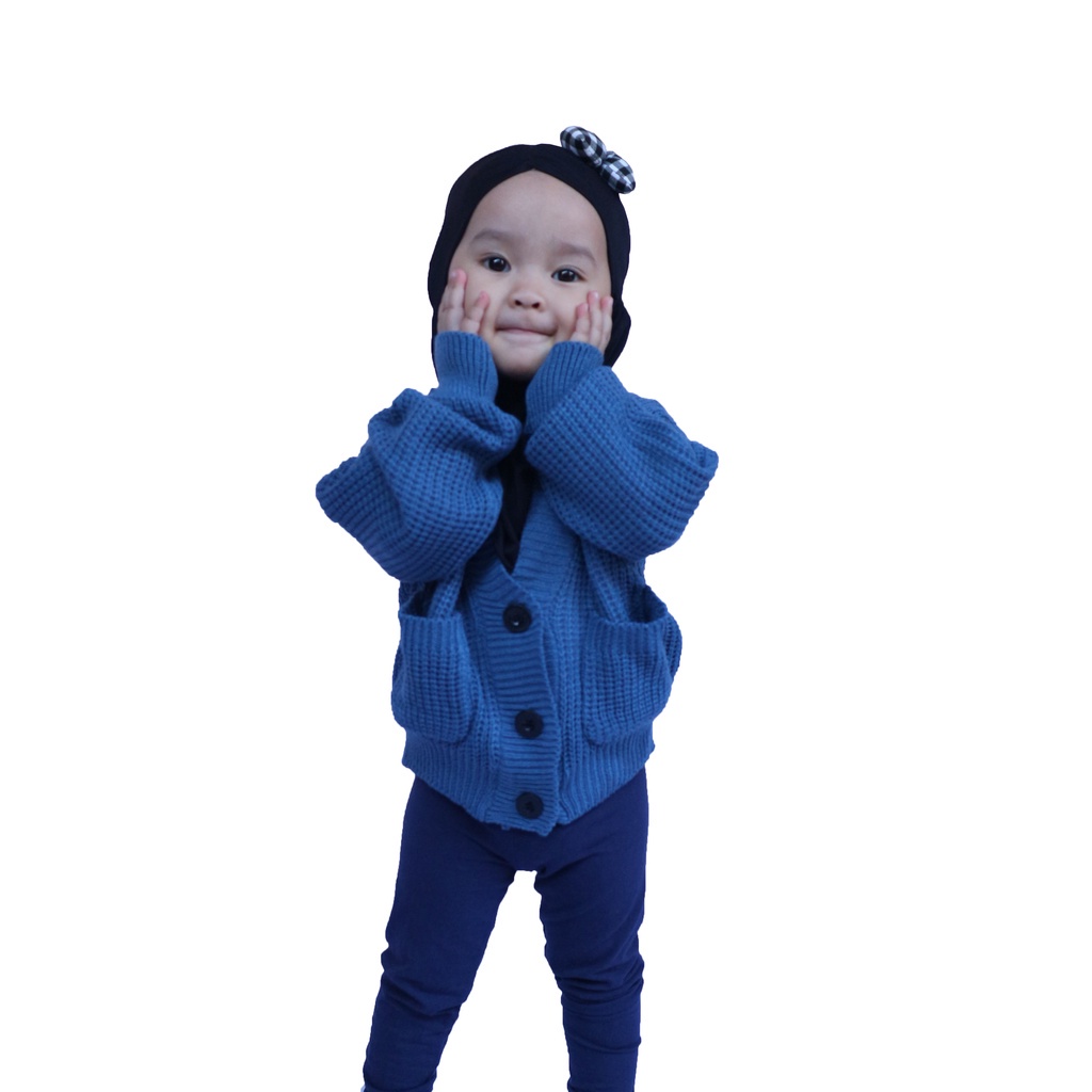 Sweater Cardigan Rajut Anak Usia 2 - 5 Tahun