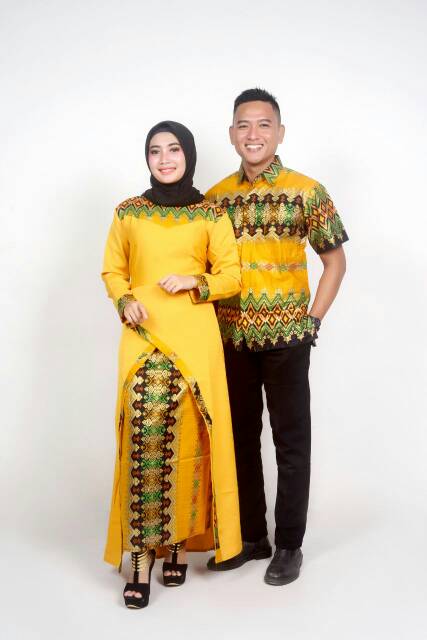 COUPLE SARIMBIT KAIN BATIK PRADA MIX BALOTELLI -MODERN -TERBARU -MURAH