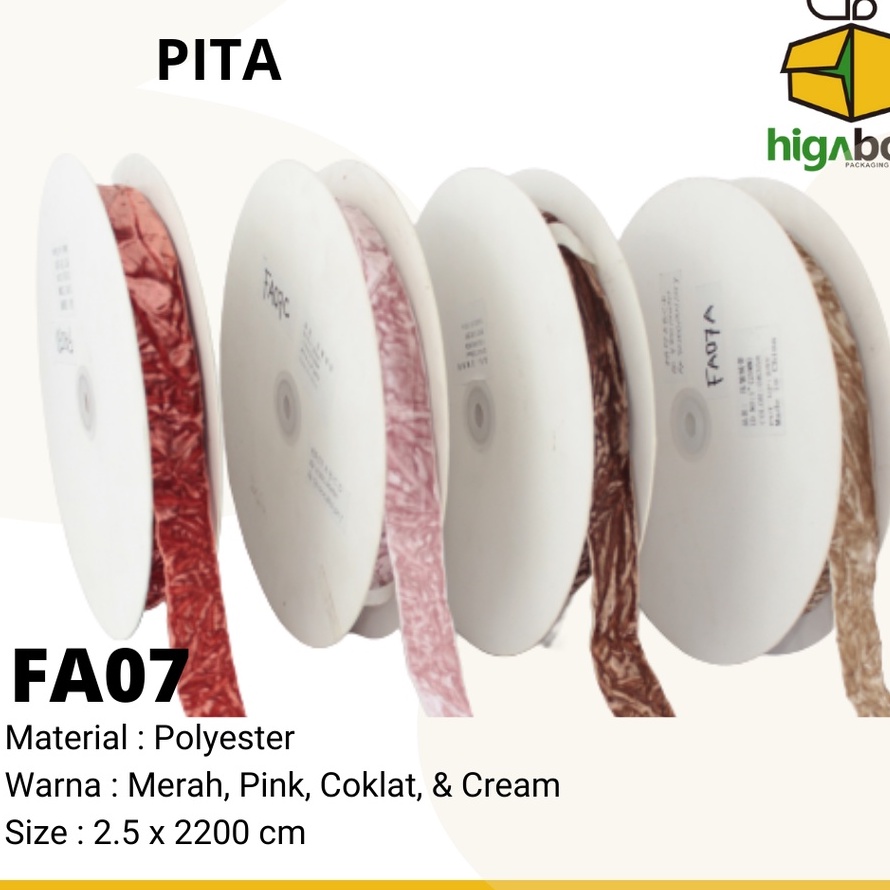 

Pita Kado Bludru Pita Hampers , Pita Souvenir lebar 2.5 I FA07