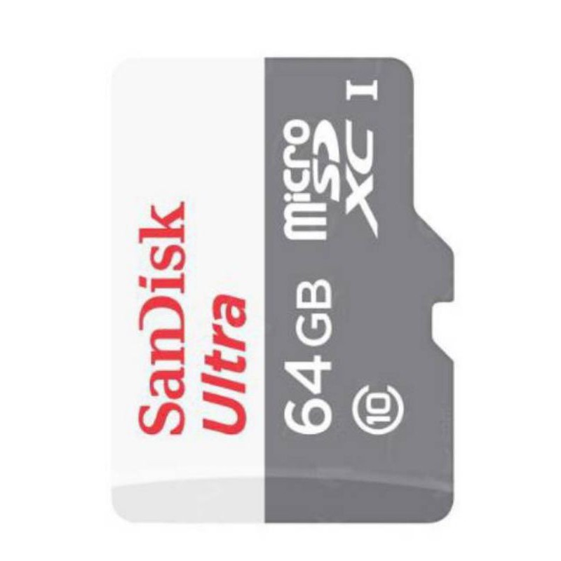 Memory Card 64gb SanDisk Class 10, Kecepatan Baca Hingga 80 MB/s*