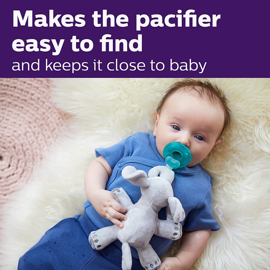 Philips Avent Soothie Snuggle SCF347/01 Pacifier dengan Boneka Plush