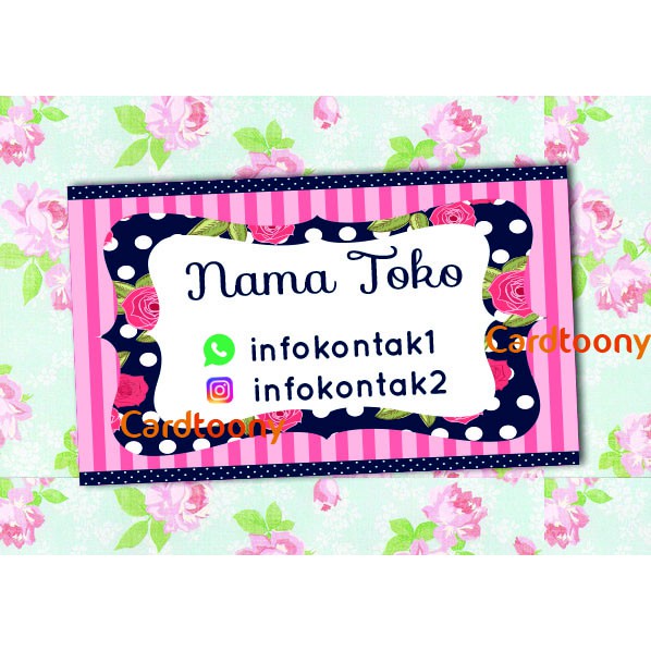 

Stiker label produk shabby chic blackpink