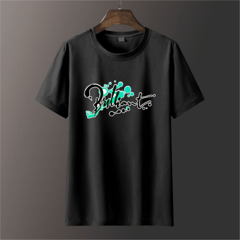 Kaos Distro Pria Lengan Pendek BRILIANT Kaos Oblong Pria Atasan Pria Baju Oblong Cowok