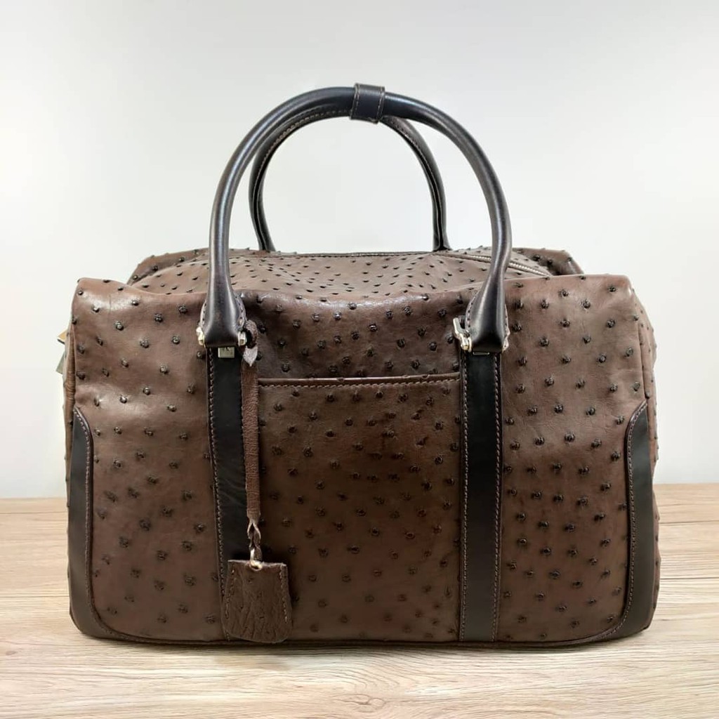 Cole Ostrich Brown Bag