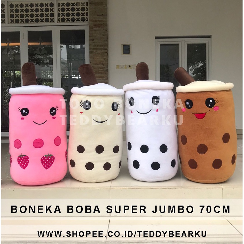 TERMURAH! BONEKA BOBA BESAR VIRAL SUPER JUMBO 70CM PRODUSEN LANGSUNG