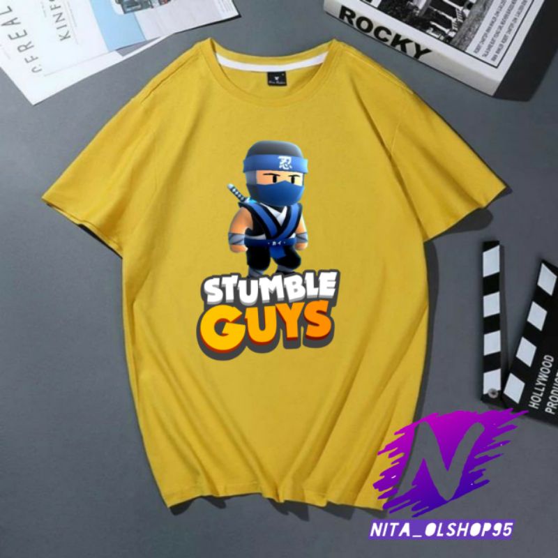 kaos stumble guys baju kaos anak stumble guys ninja