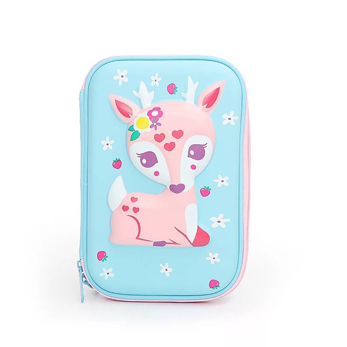 

smiggle deer hardtop/tempat pensil smiggle -kotak pensil rusa