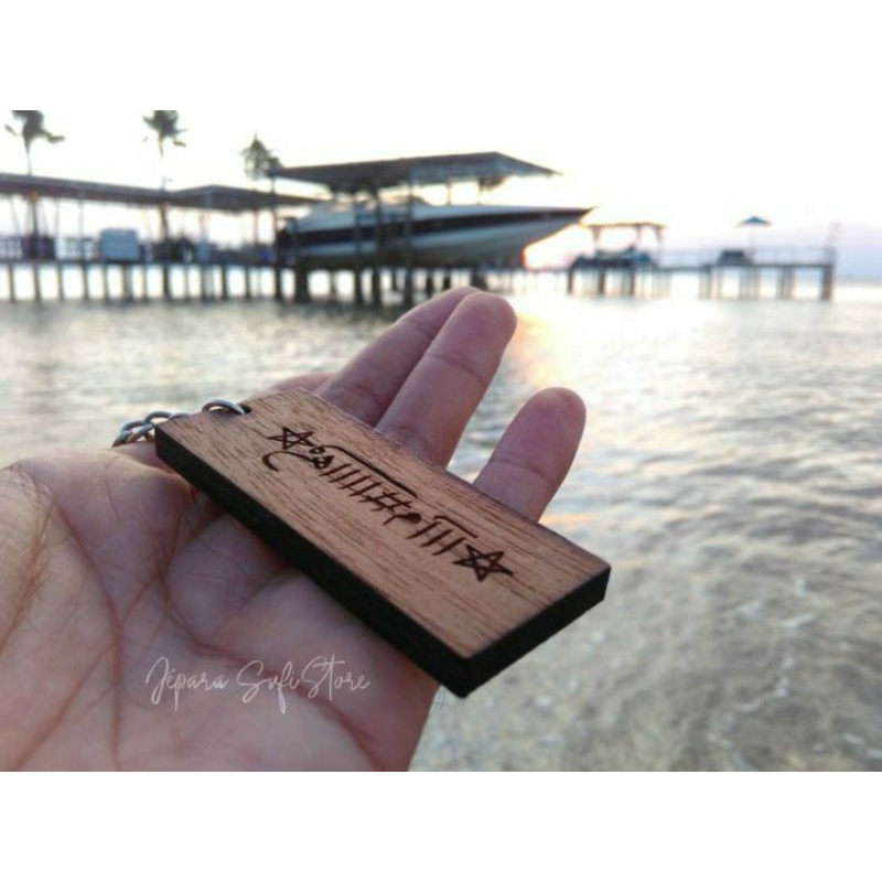 Gantungan Kunci Kayu Rajah Nabi Sulaiman AS