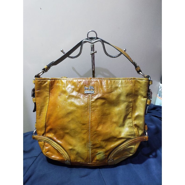 Coach Chelsea Katarina Paprika Patent Leather Hobo Bag