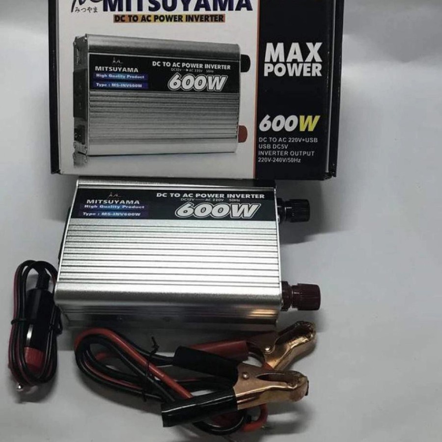 Power Inverter / Perubah Arus Aki DC to AC 600Watt MS-INV600W MITSU