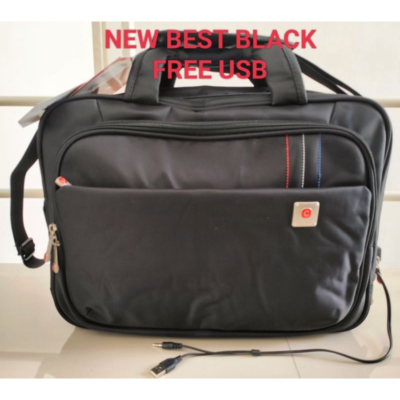 TAS KANTOR FOLIO POLO LAPTOP 16 INCH POLO CLASSIC BRIEFCASE USB POLO CLASSIC 3IN1 MULTIFUNGSI POLO ANTI AIR  KAIN IMPORT ORIGINAL TAS SELEMPANG KERJA