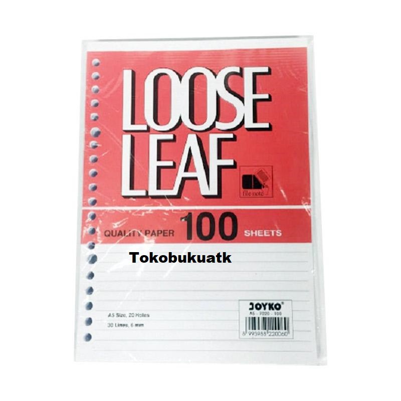

Isi File/Loose Leaf Kecil ukuran A5